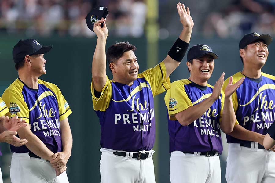 プロ野球OBらが参加したサントリードリームマッチ【写真：産経新聞社】