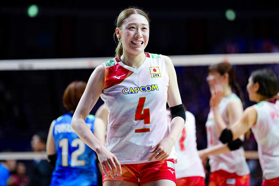 バレーボール女子日本代表の石川真佑【写真：中戸川知世】