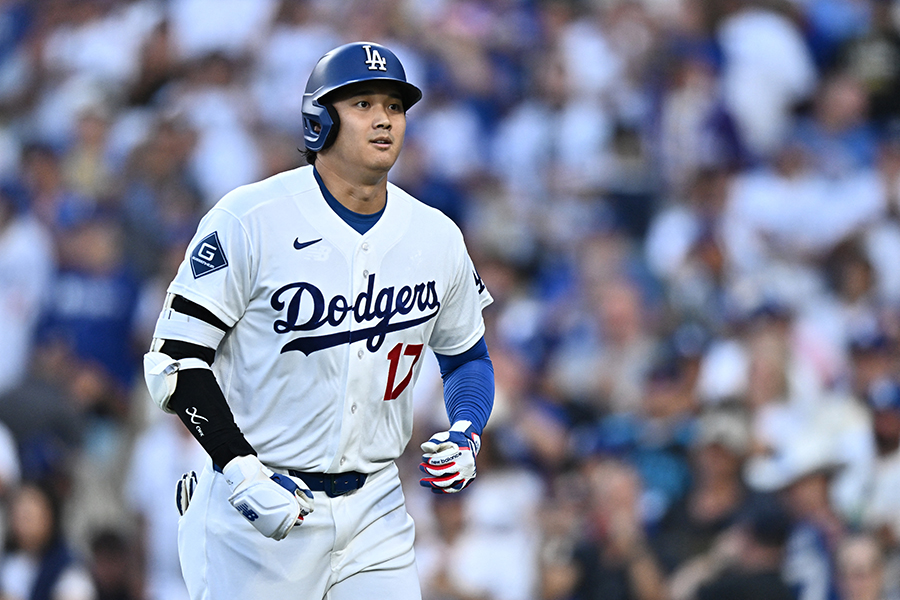 23号の先頭打者弾を放ったドジャースの大谷翔平【写真:ロイター】