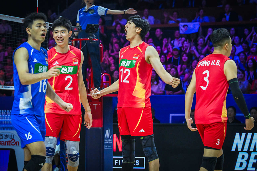 準々決勝で日本に敗戦した中国代表【写真：Volleyball World提供】
