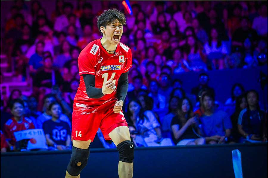 米国戦に出場した石川祐希【写真：Volleyball World提供】