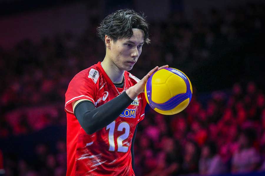 米国戦に出場した日本代表の高橋藍【写真:Volleyball World提供】