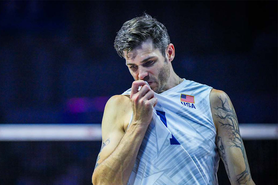 日本に勝って決勝に進出した米国代表のアンダーソン【写真:Volleyball World提供】