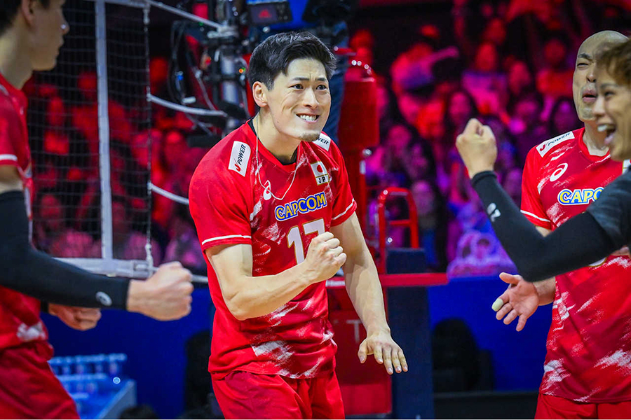 スロベニア戦に出場した西本圭吾【写真:Volleyball World提供】