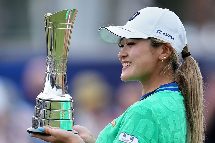 AIG全英女子オープンで優勝した桑木【写真:AP/アフロ】
