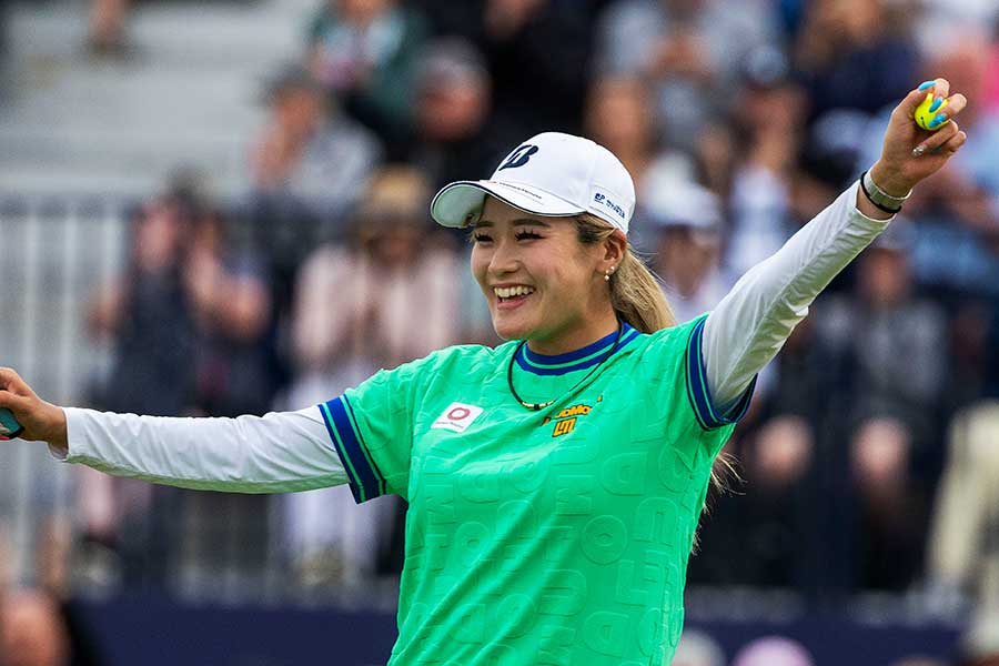 AIG全英女子オープンで優勝した桑木【写真:Christer Hoglund/アフロ】