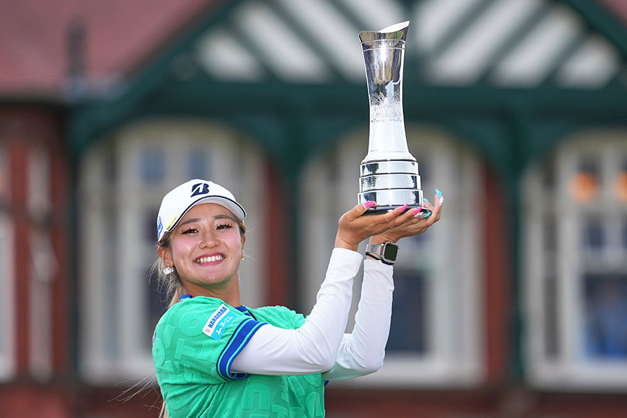 AIG全英女子オープンで優勝した桑木【写真:AP/アフロ】