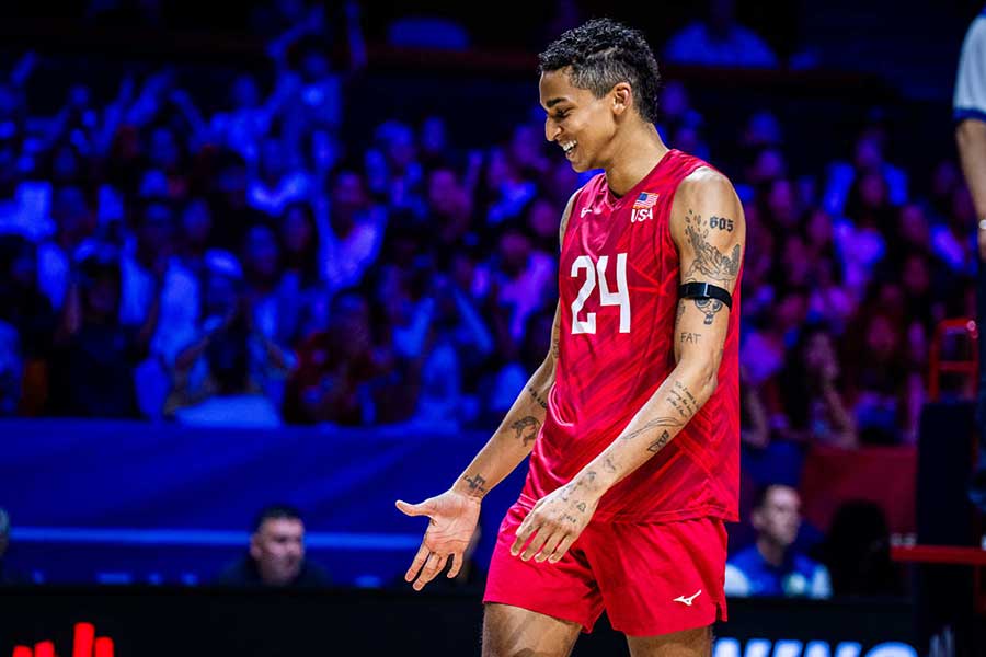 米国代表のメリック・マクヘンリー【写真:Volleyball World提供】