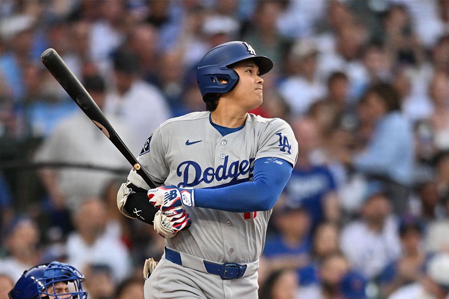 カブス戦に出場したドジャースの大谷翔平【写真:ロイター】