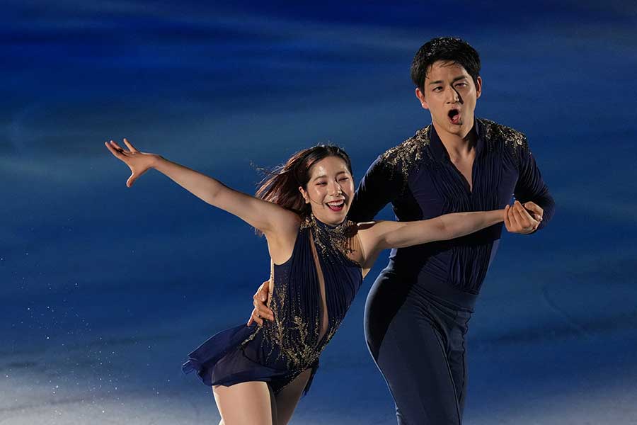 三浦璃来さん(左)と木原龍一さん【写真:井上学】