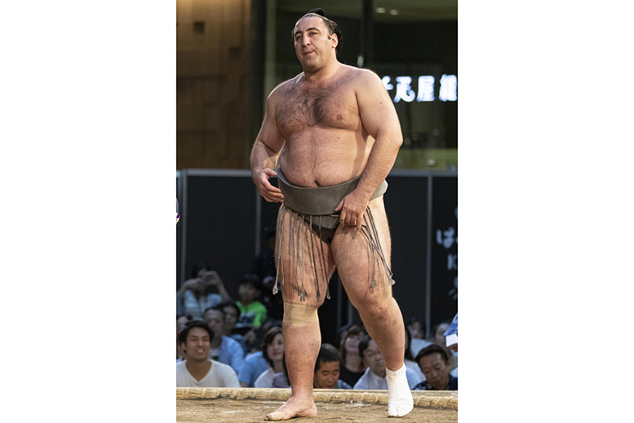現役時代の栃ノ心剛史さん(撮影は2019年)【写真:ZUMA Press/アフロ】