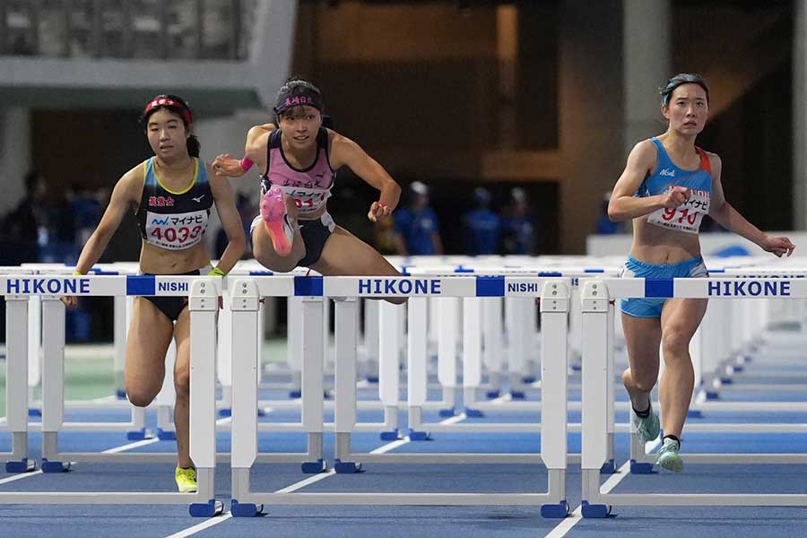低身長でもハードルで日本一になれることを証明した【写真:井上学】