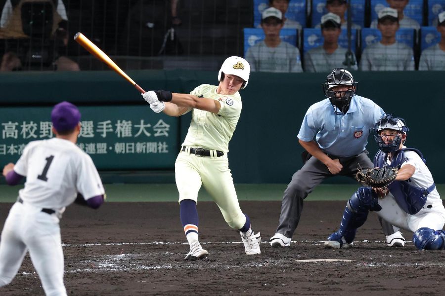 英明が関東第一を下し、2回戦進出を決めた【写真:スポーツ報知/アフロ】