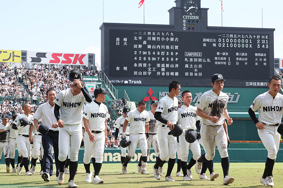 有明に2-3で惜敗した長崎日大【写真:スポーツ報知/アフロ】