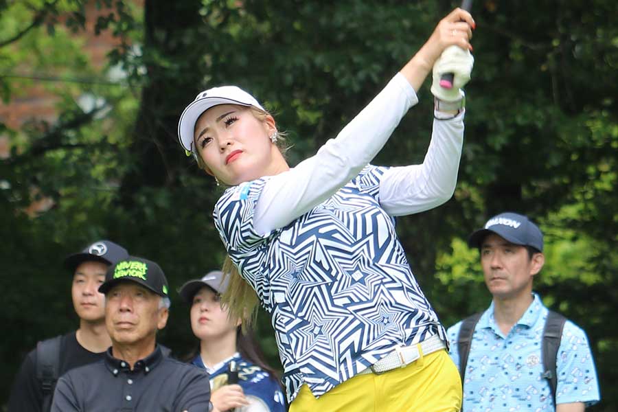 初日に出場した桑木志帆【写真:柳田道斉】
