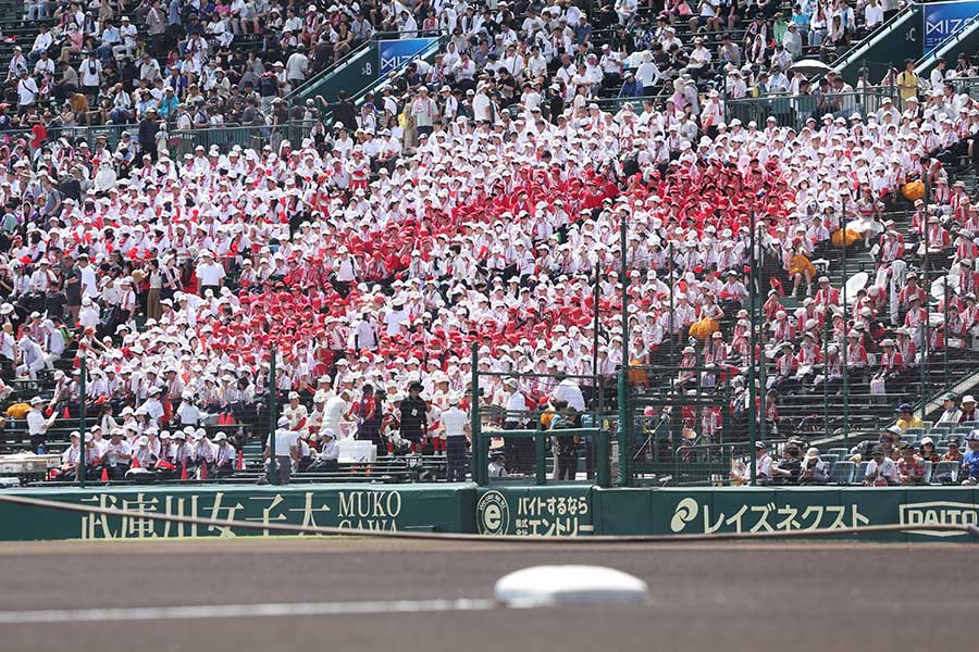 智弁和歌山のアルプス応援席【写真:スポーツ報知/アフロ】