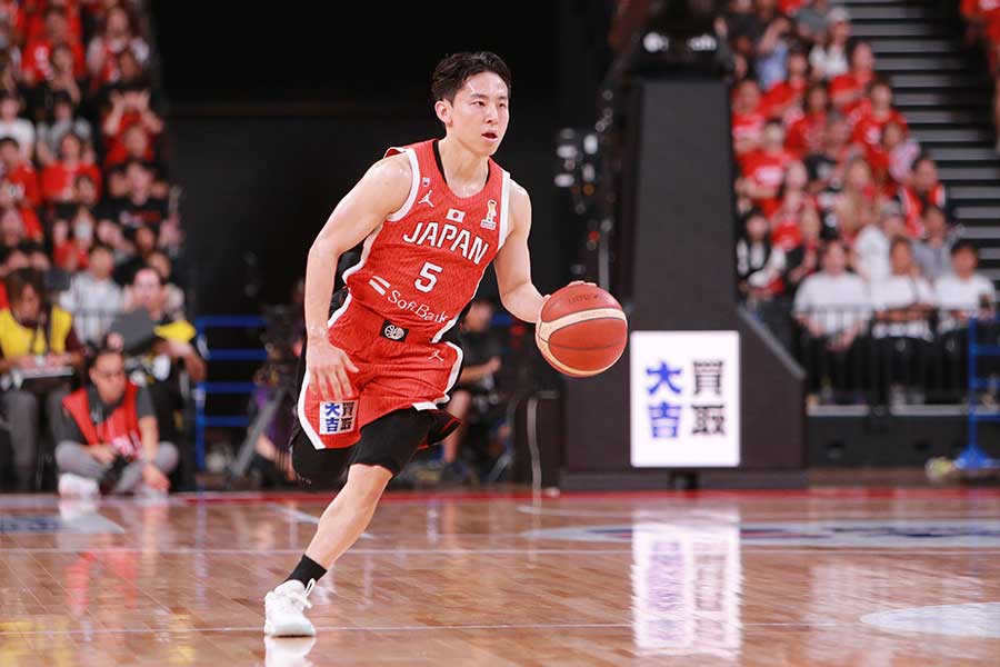バスケットボール男子日本代表の河村勇輝【写真：羽鳥慶太】