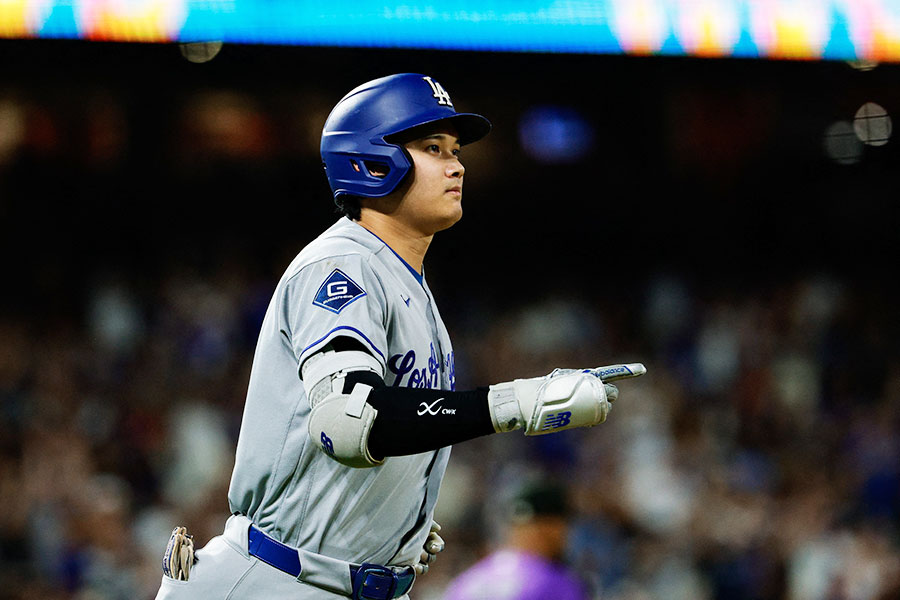 本塁打を放ったドジャースの大谷翔平【写真:ロイター】