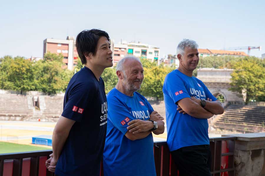 左から内田氏、ザッケローニ氏、トルド氏