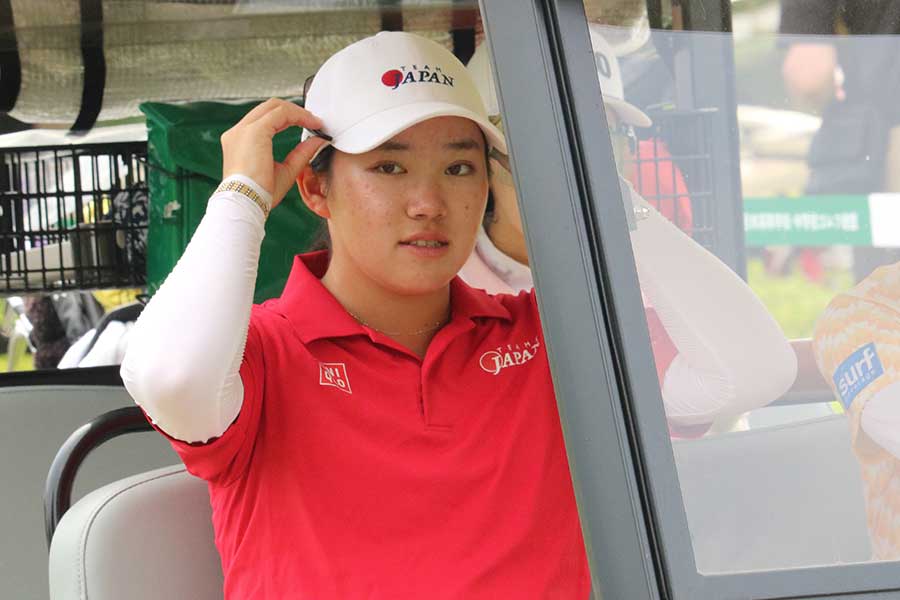 後藤あいのライバルで、全米女子アマチュア選手権準優勝の岩永杏奈【写真：柳田通斉】