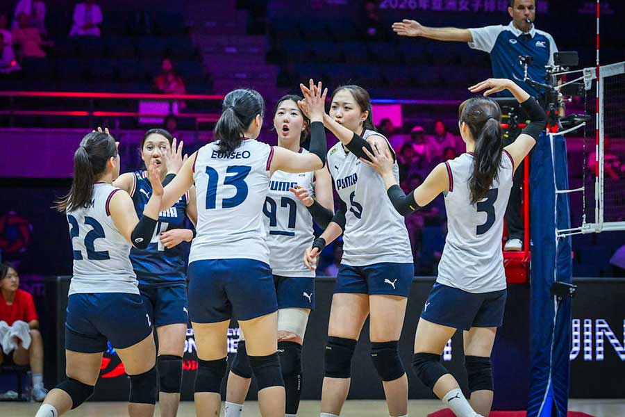 女子バレーボール韓国代表【写真：Volleyball World提供】