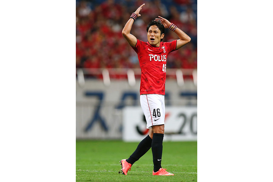 2014年のナビスコカップ準々決勝でサンフレッチェ広島戦に出場した森脇良太氏【写真：アフロスポーツ】