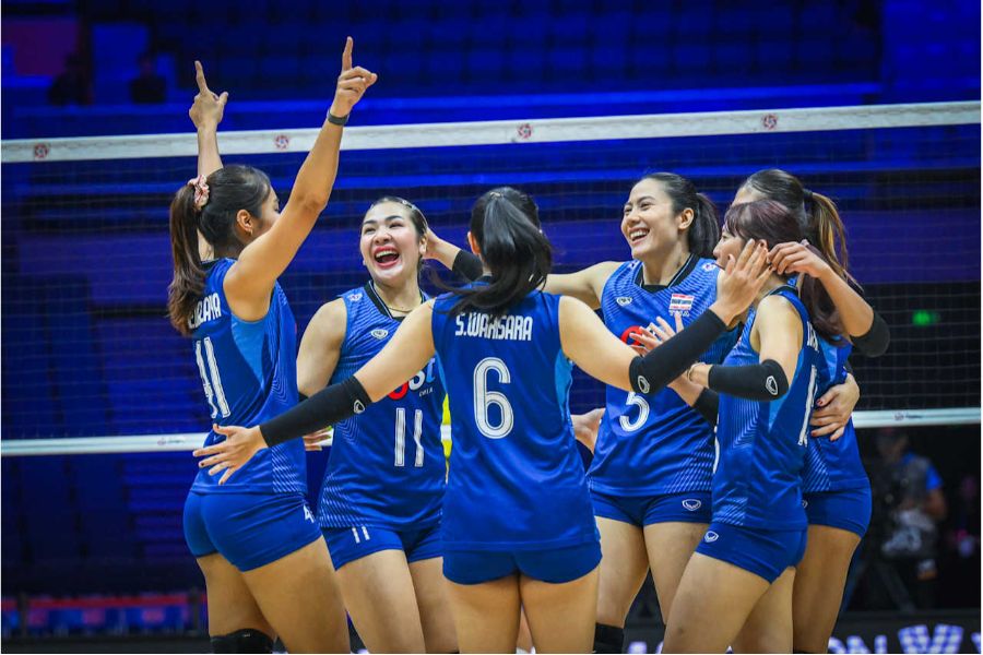バレー女子タイ代表【写真:Volleyball World提供】