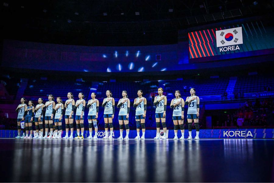女子バレー韓国代表【写真:Volleyball World提供】