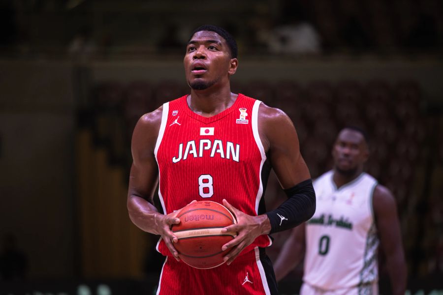 サウジアラビア戦に出場した日本代表の八村塁【写真提供:FIBA】