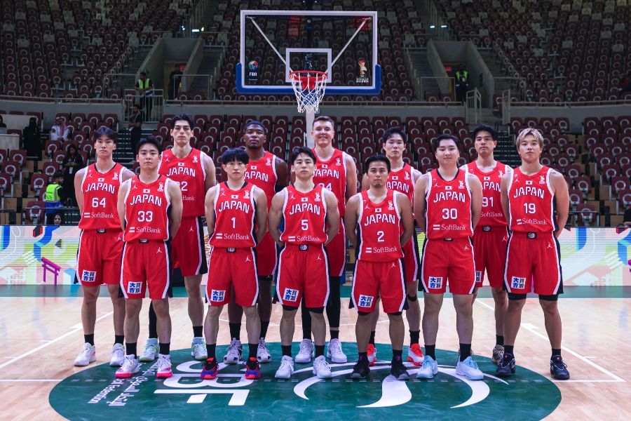 サウジアラビアに大勝したバスケ男子日本代表【写真提供:FIBA】