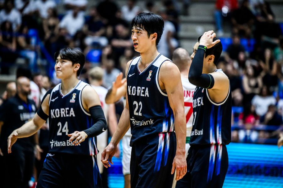 レバノンに74-93と19点差の完敗を喫した韓国男子代表【写真提供:FIBA】