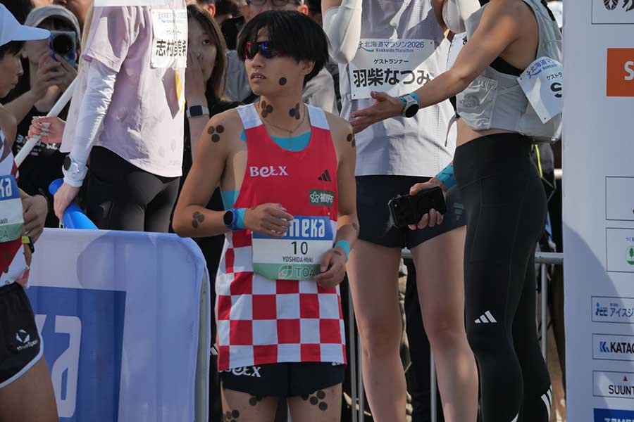 北海道マラソンに出場した吉田響【写真：上田悠太】
