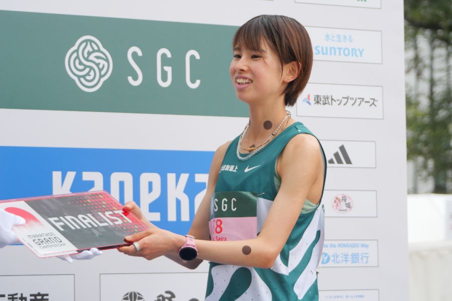 北海道マラソンで2位に入った不破聖衣来【写真:上田悠太】