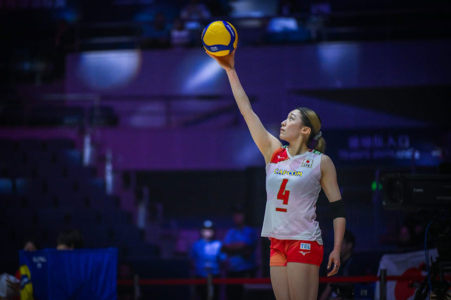 タイに敗れたバレー日本代表の石川真佑【写真:Volleyball World提供】