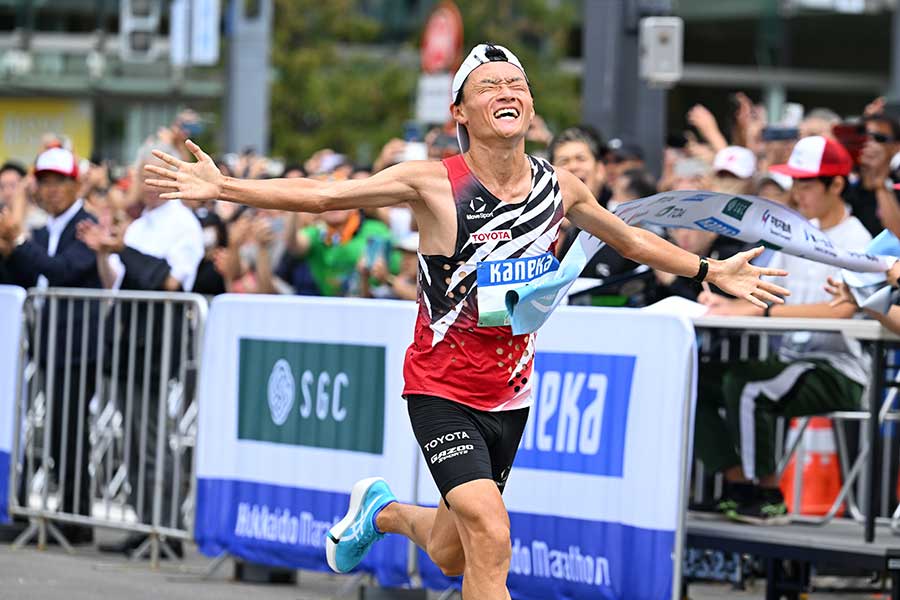 北海道マラソンを制した湯浅仁【写真:松尾/アフロスポーツ】
