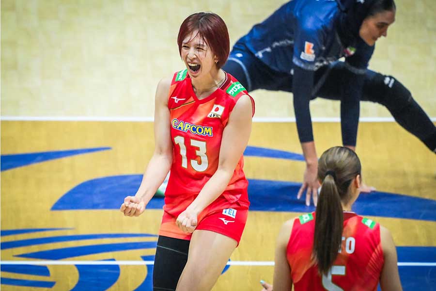 3位決定戦に出場した山口真季【写真：Volleyball World提供】