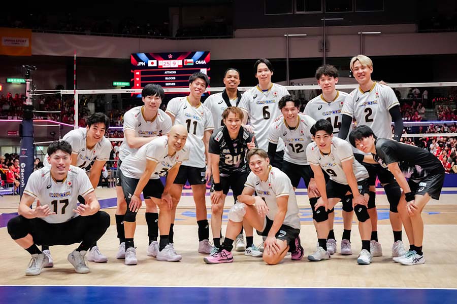 男子バレーボール日本代表【写真：Volleyball World提供】