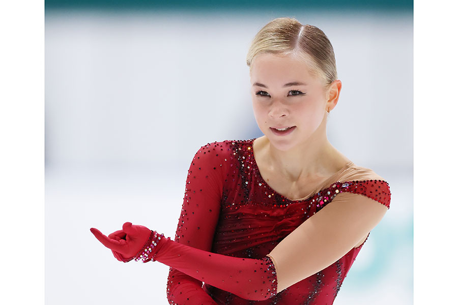 フィギュアスケートのチャレンジャーシリーズ木下グループ杯に出場したカミラ・ネリュボワ【写真：森田直樹/アフロスポーツ】