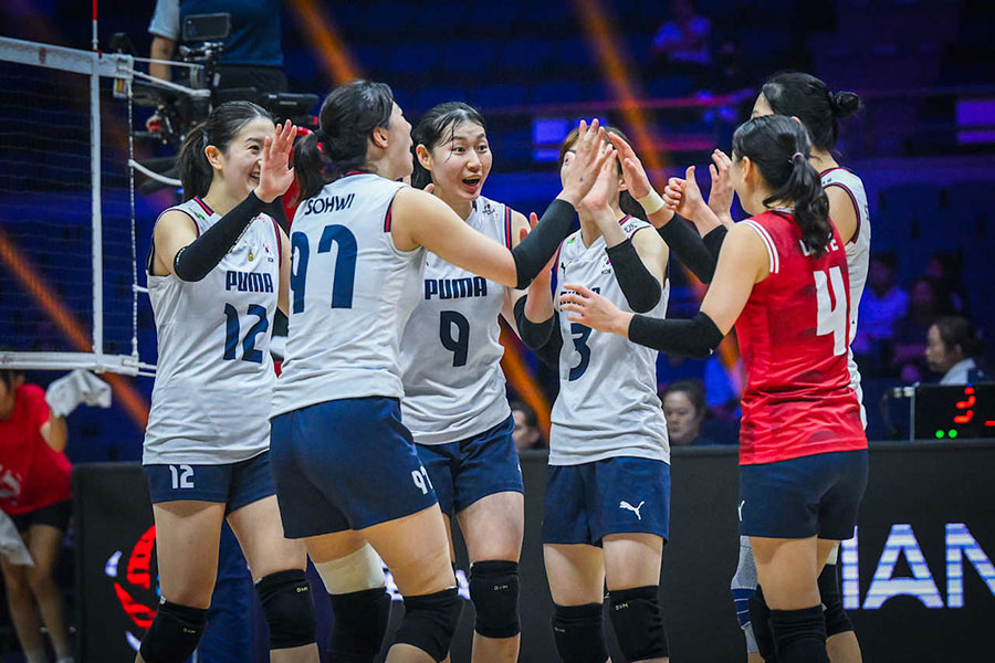 バレーボール女子韓国代表【写真:Volleyball World提供】
