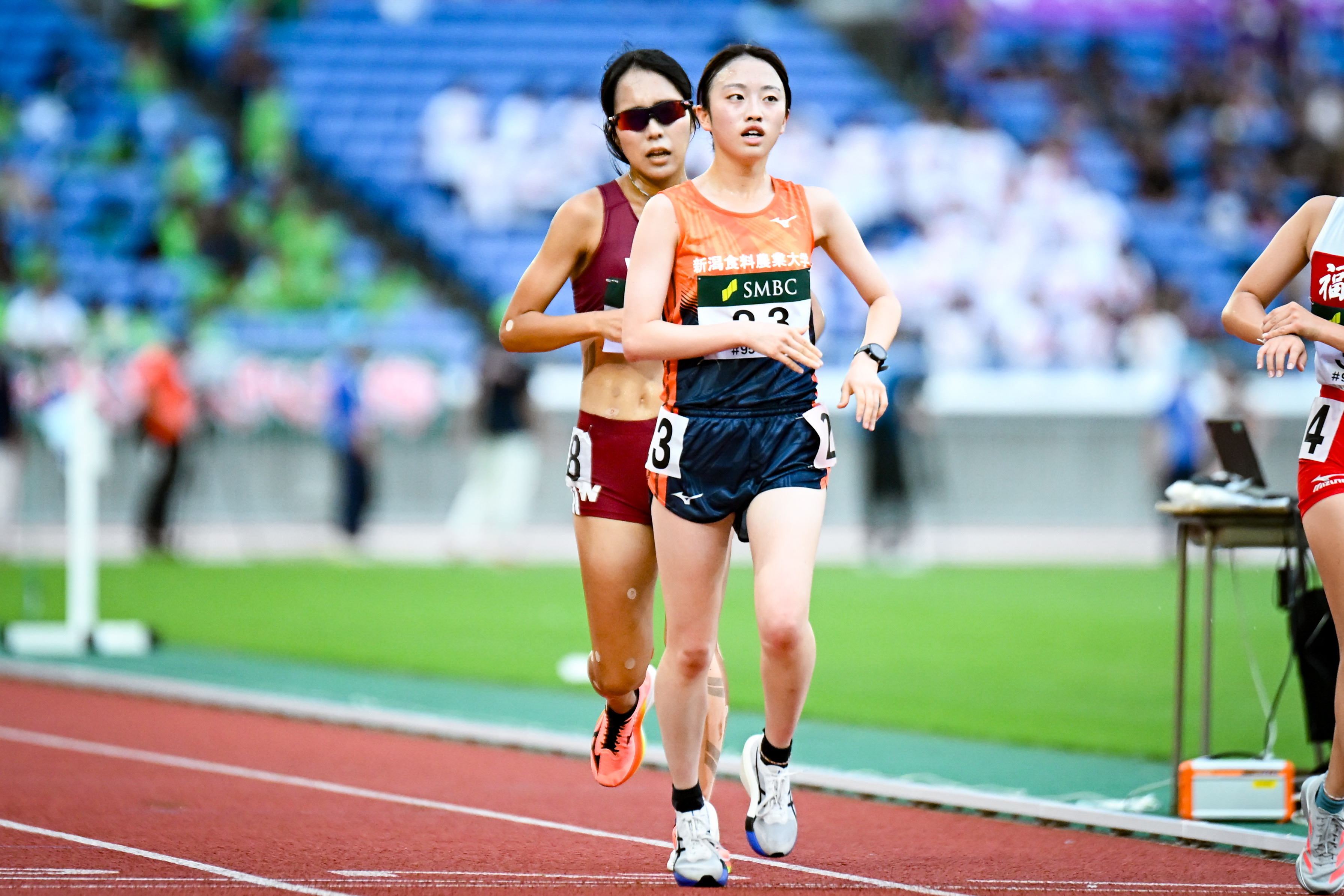 女子5000メートル競歩を制した堀伊吹【写真：中戸川知世】