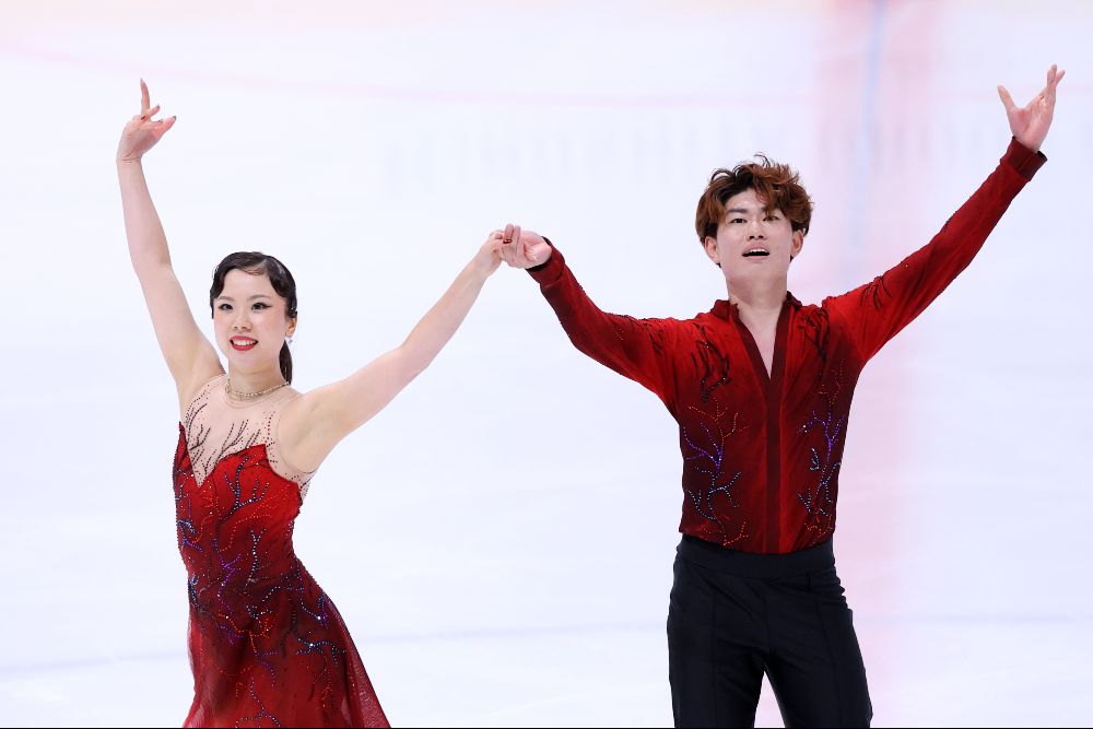 木下グループ杯で6位となった吉田唄菜・森田真沙也組【 写真:西村尚己/アフロスポーツ】