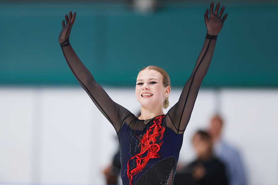 木下グループ杯に出場したアレクサンドラ・イグナトワ【写真:森田直樹/アフロスポーツ】
