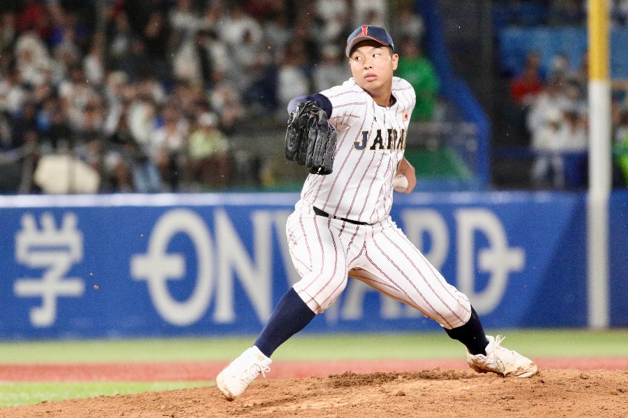 U-18日本代表に選出されている末吉良丞【写真：羽鳥慶太】
