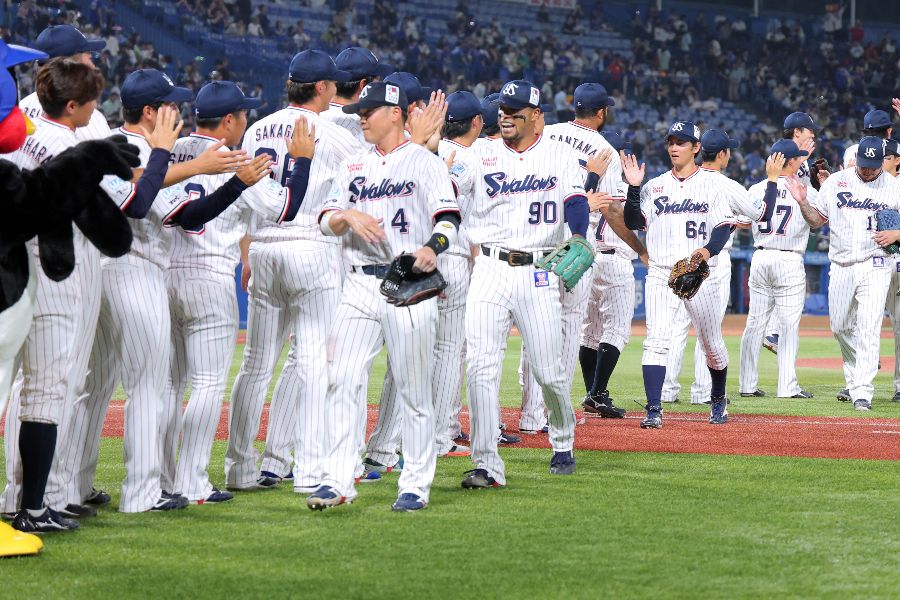 ヤクルトナイン【写真：産経新聞社】