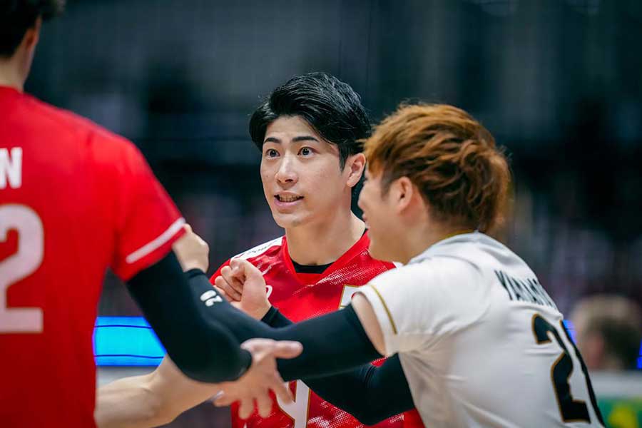ニュージーランド戦に出場した【写真:Volleyball World提供】