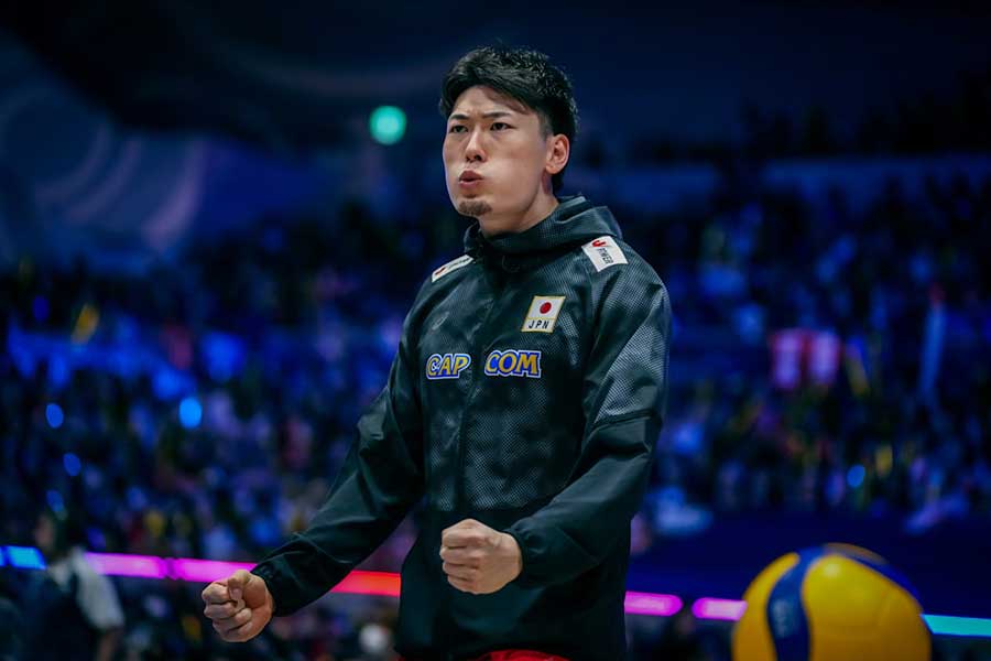 オーストラリア戦の西本圭吾【写真:Volleyball World提供】