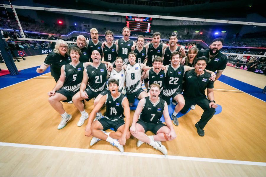バレー男子ニュージーランド代表【写真:Volleyball World提供】