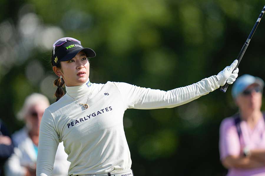 国内メジャー4勝目を狙う原英莉花【写真:アフロ】
