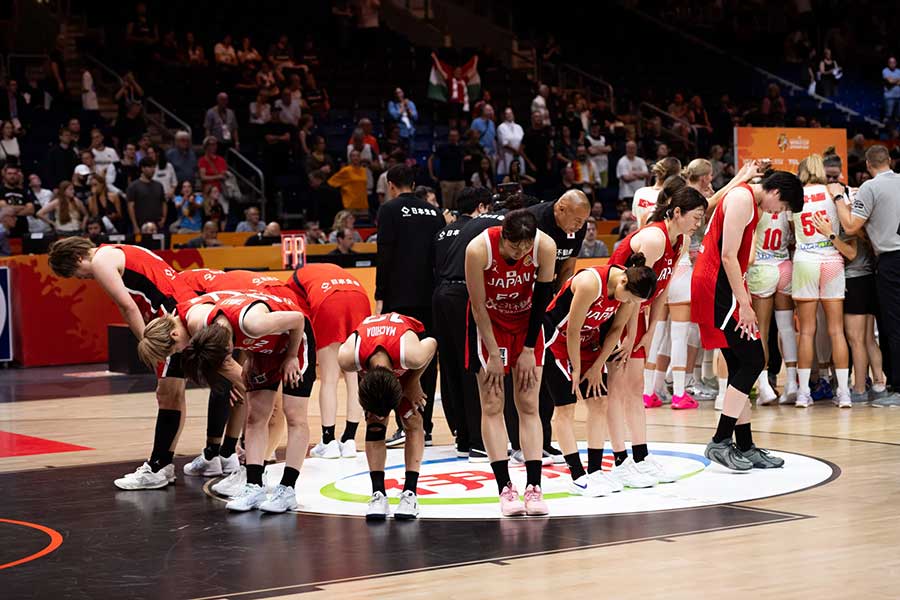ハンガリーに敗れてW杯敗退が決まった女子バスケ日本代表【写真提供:FIBA】