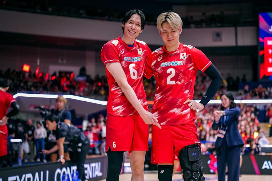 山内晶大（左）と小野寺太志【写真：Volleyball World提供】
